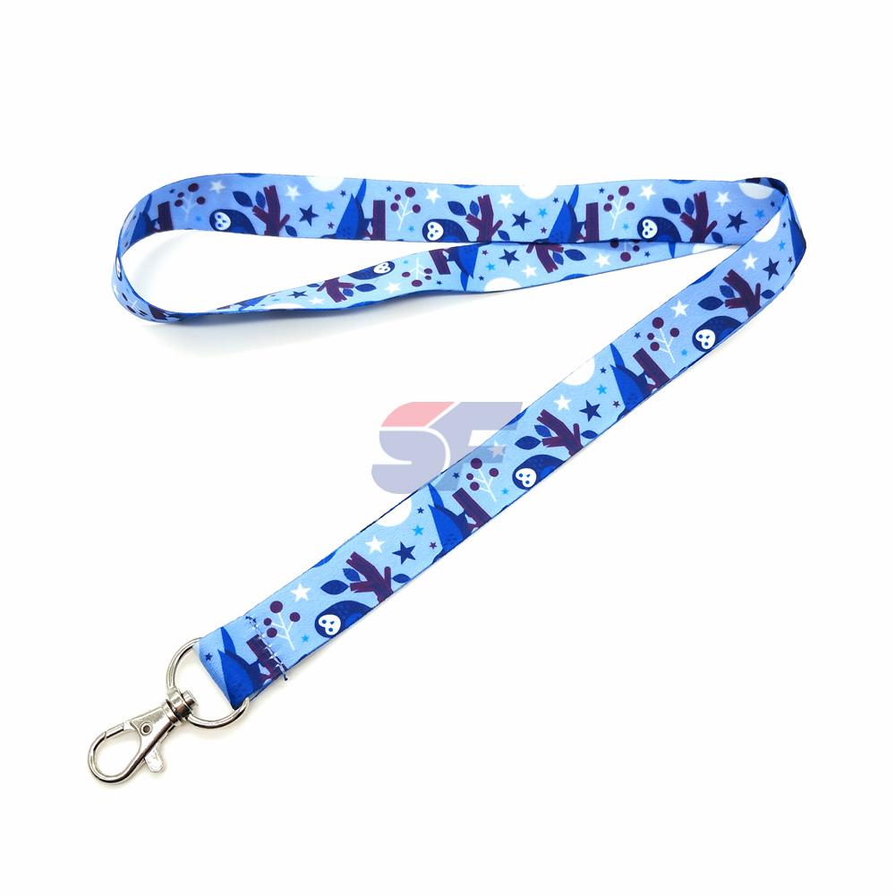 Factory Price Custom Lanyards Logo Promotion Made Durable Polyester Material Featuring Hook Accessories No Minimum Order (MOQ)