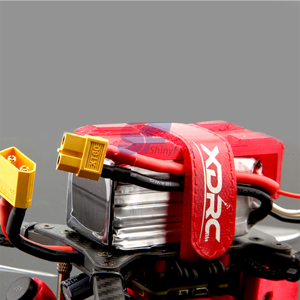 Rubber Silicone Backing Hook and Loop Lipo Battery Strap