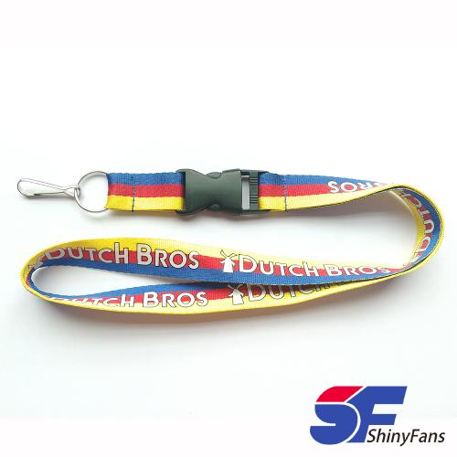 Custom Logo Printing Eco-Friendly Polyester Badge Holder Lanyard/Cheap Wholesale Neck Lanyard/Promotional Silk Screen Lanyard
