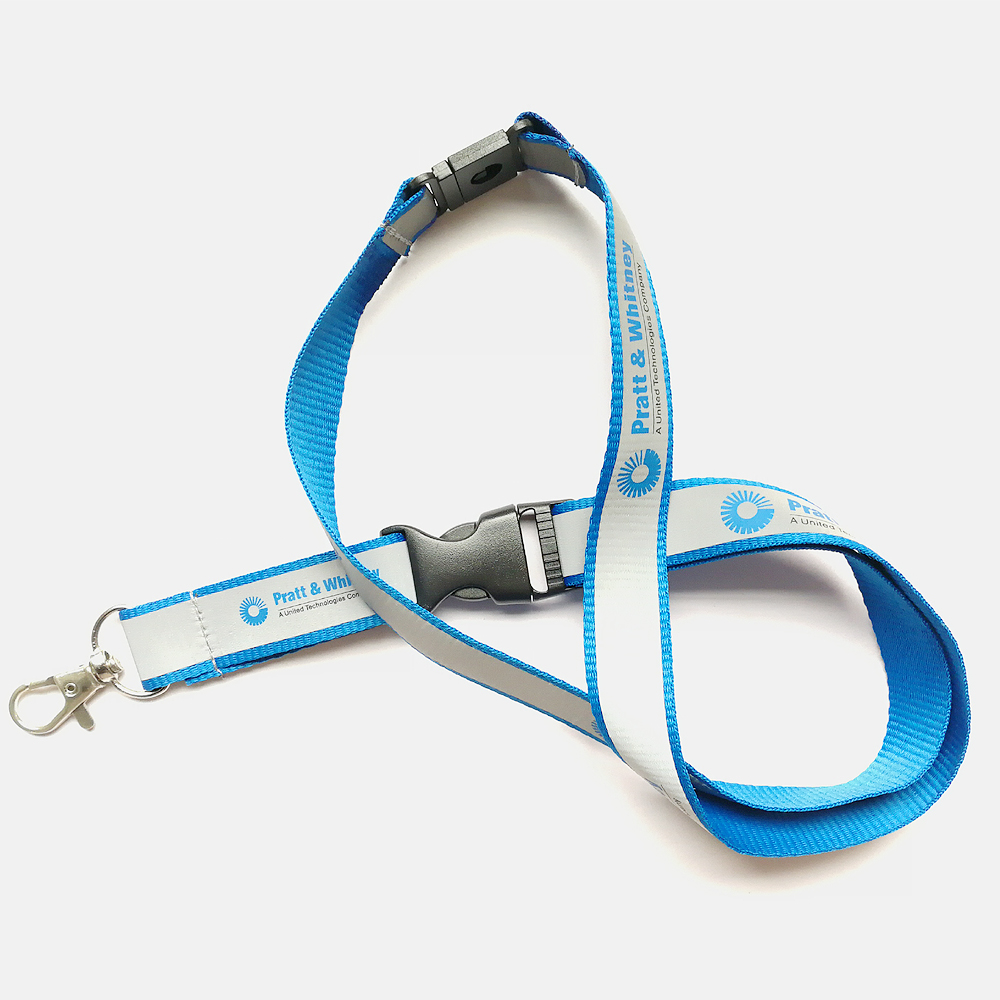 High Quality Breakaway Custom Silkscreen Printing Logo Polyester Airbus Lanyards for Mobile Phone