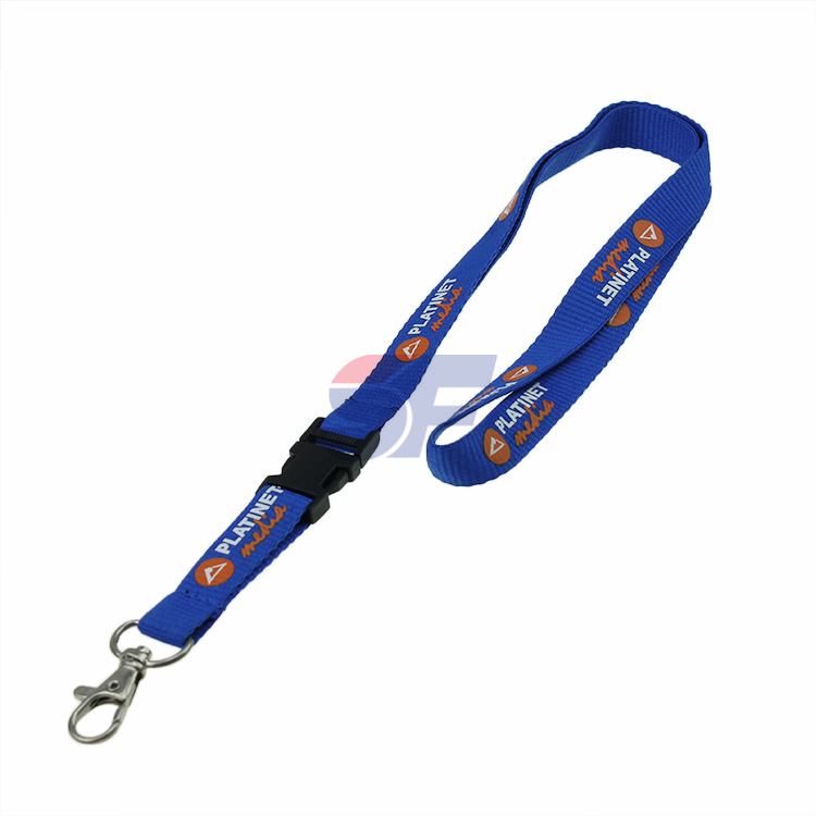 Hot selling Custom Black Polyester Cheap Plain lanyards